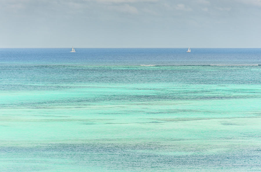 Two Sailboats in the Bahamas Photograph by Anthony Doudt