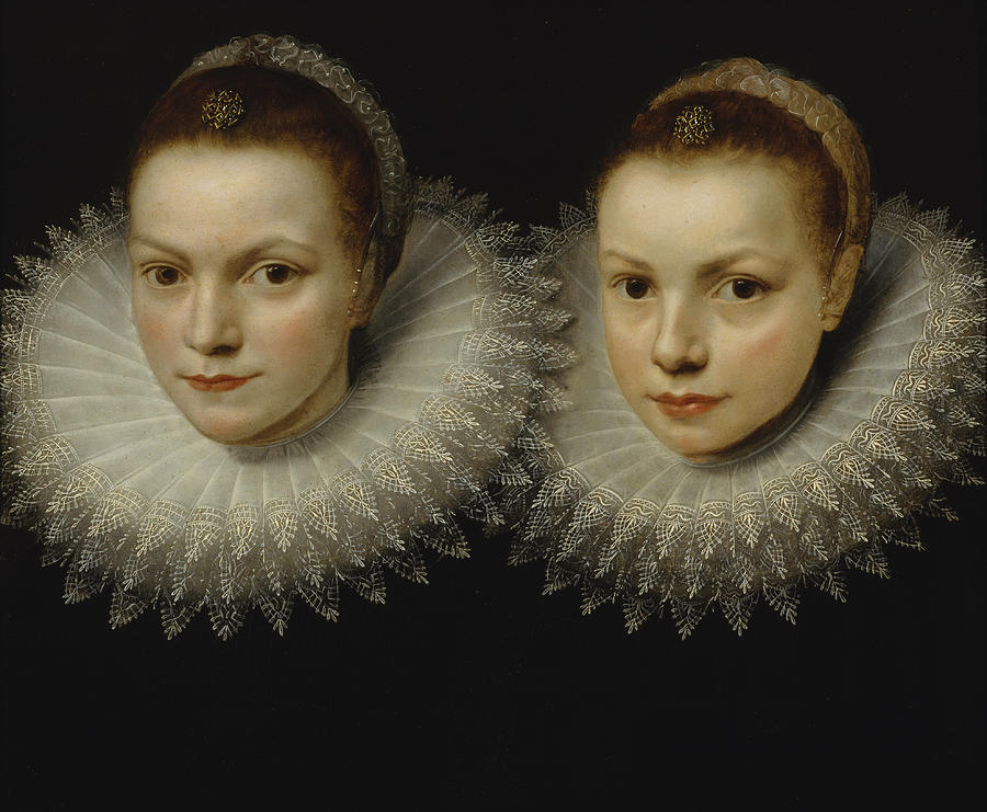 Two Sisters Painting by Cornelis de Vos