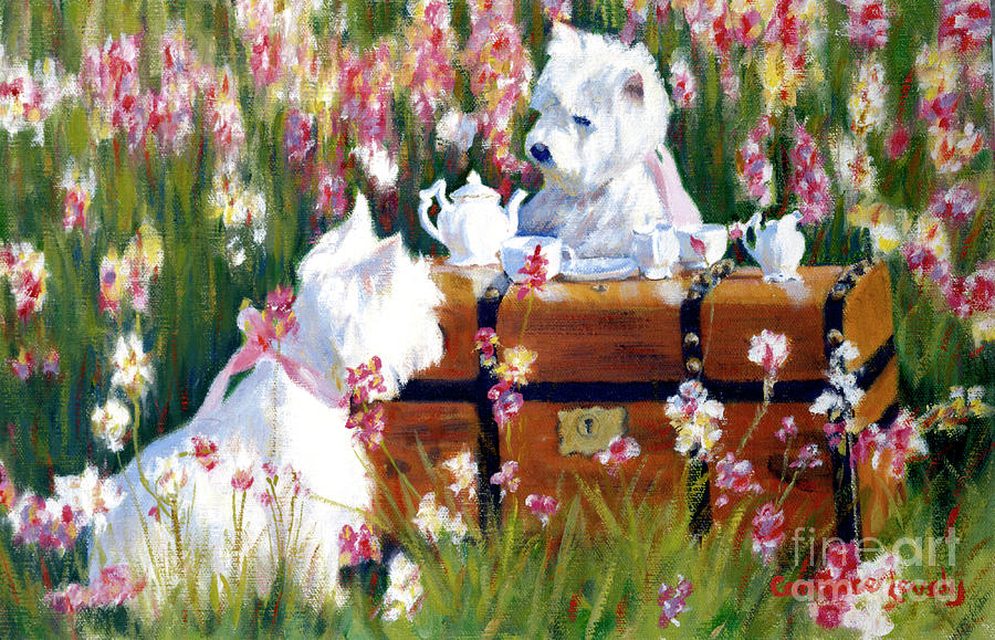 Two Sugars Please Painting by Candace Lovely