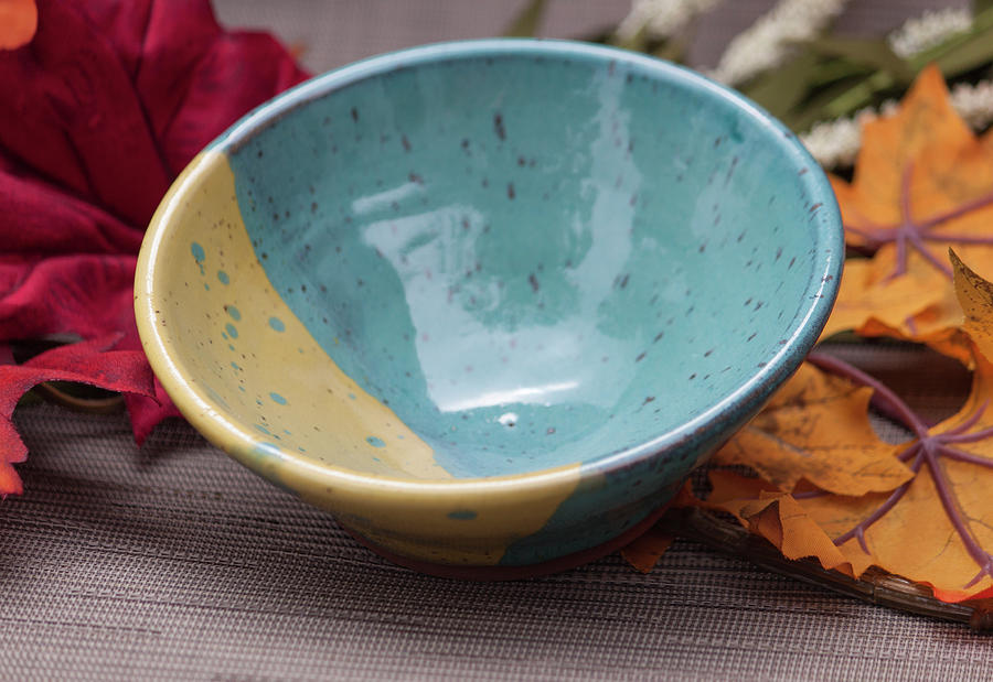 Two Toned Cereal Bowl Ceramic Art by Suzanne Gaff