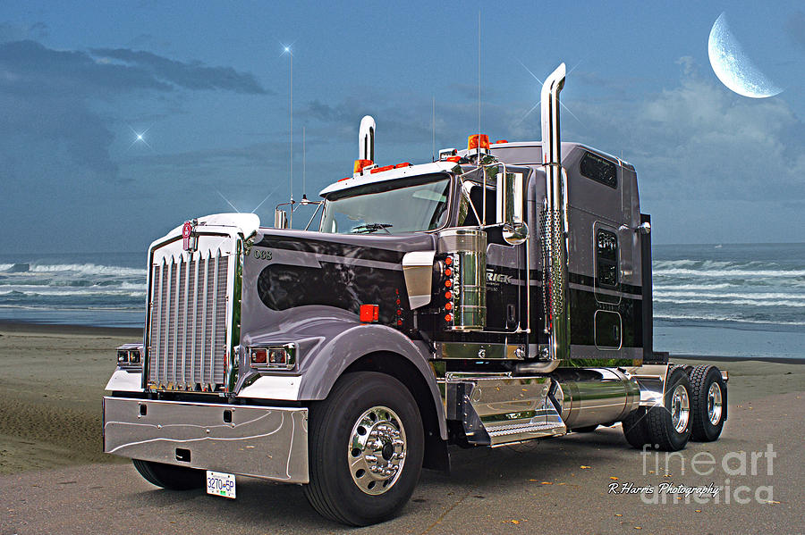 Two Toned Grey Kenworth Photograph by Randy Harris