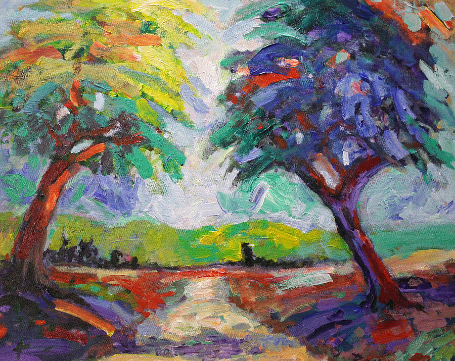 Tree Painting - Two Trees by Benjamin Johnson