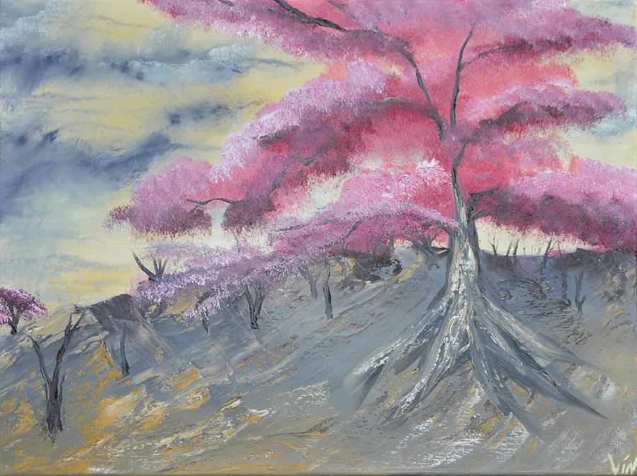 Two Trees Left Painting by Vin Alfonso | Fine Art America