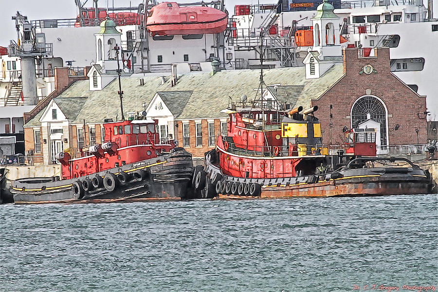 Two Tugs Photograph by Constantine Gregory