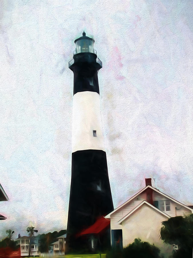 Tybee Lighthouse - Coastal Painting by Barry Jones