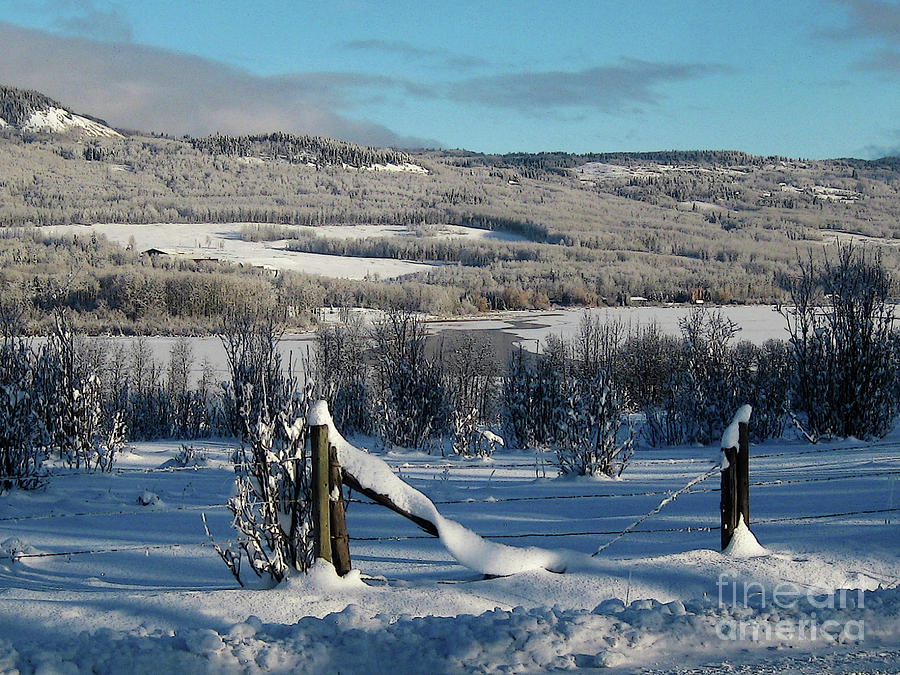 Tyee Lake from Hi-Road, Winter by Anne Havard Tyee Lake from Hi-Road, Winter by Anne Havard