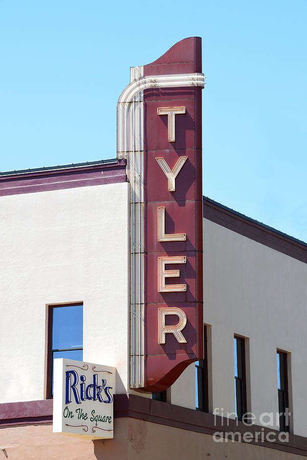 Tyler Theater Sign Photograph