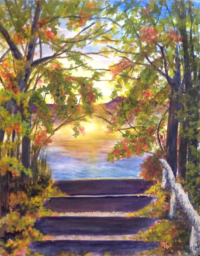 Tylers Pathway Painting by Cheryl Wallace