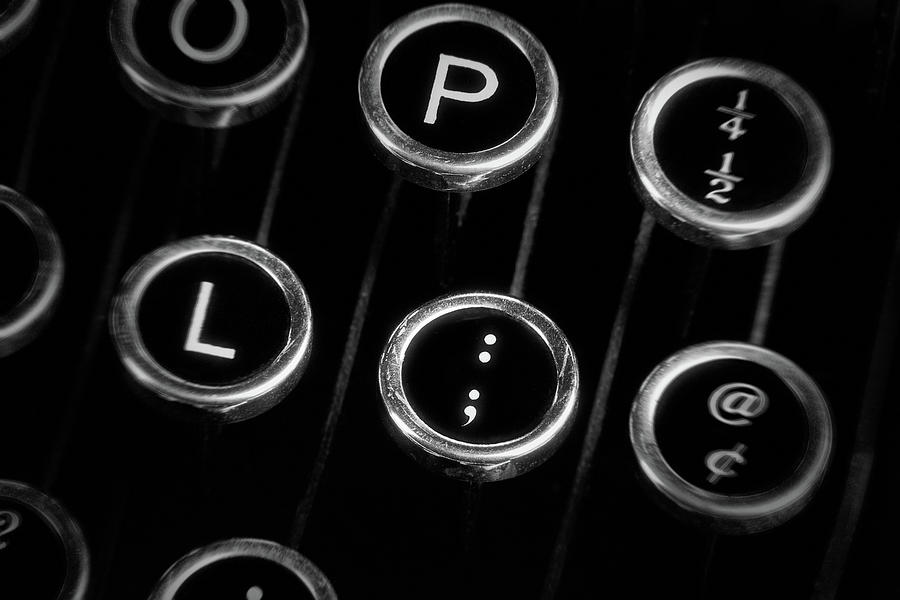 Key Photograph - Typewriter Keyboard II by Tom Mc Nemar