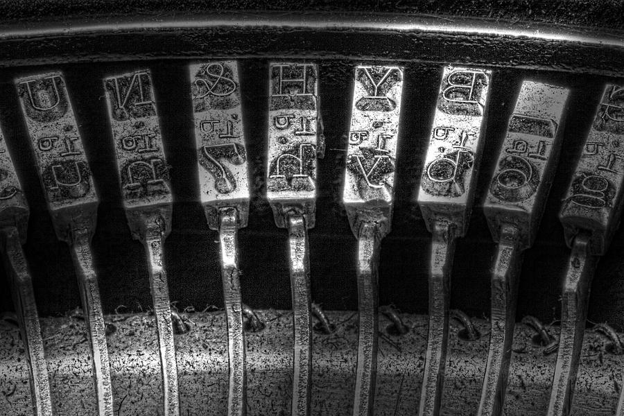 Key Photograph - Typewriter Keys by Tom Mc Nemar