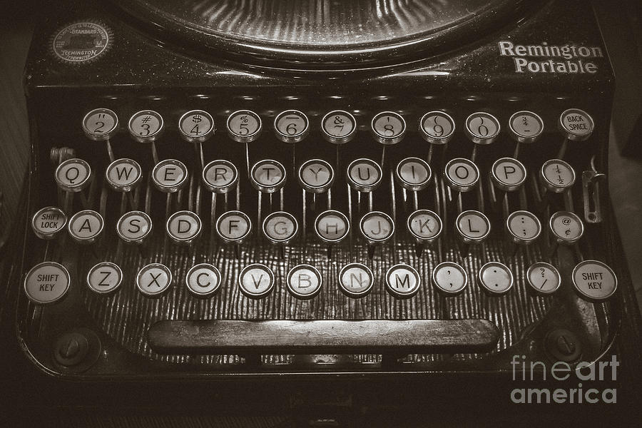 Typewriter - Photograph by Colleen Kammerer