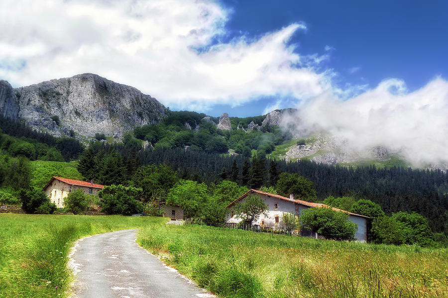 typical basque country houses in Aramaio Photograph by Mikel Martinez de Osaba