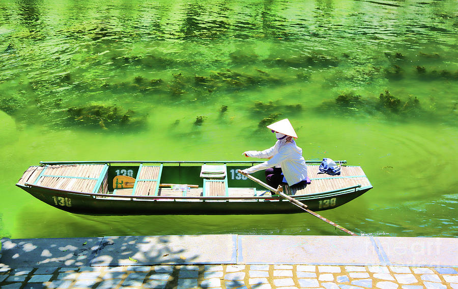 Landscape Photograph - Typical Boat Tam Coc  by Chuck Kuhn