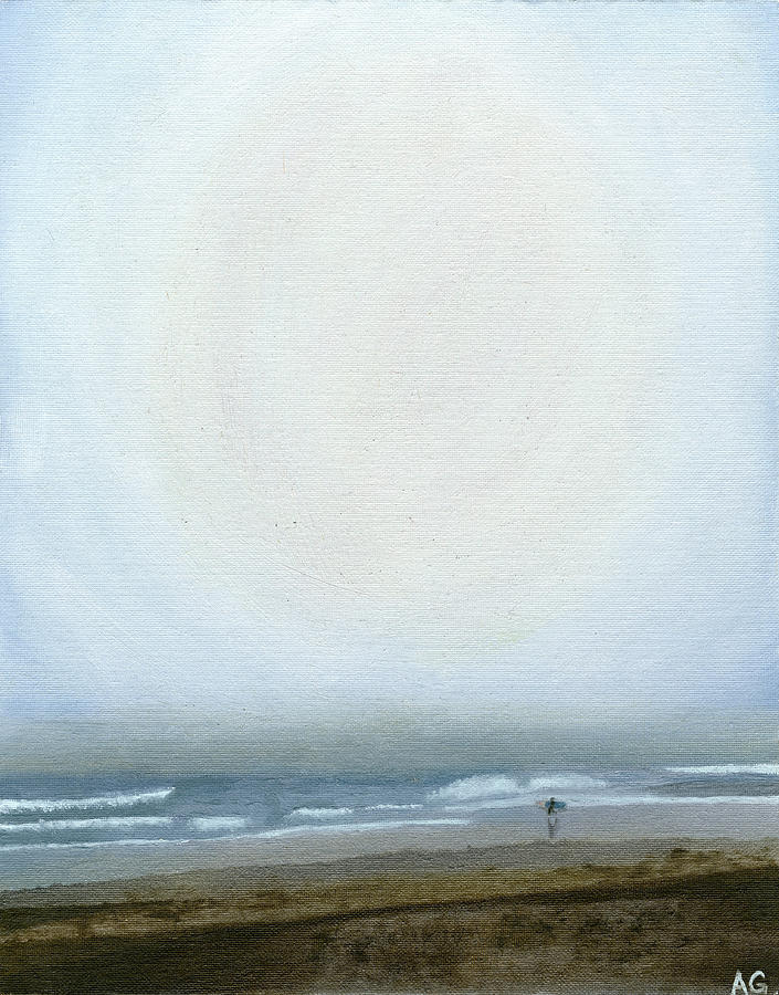 Typical Northern California Surfer Day by Ashley Gong 6th grade Painting by California Coastal Commission
