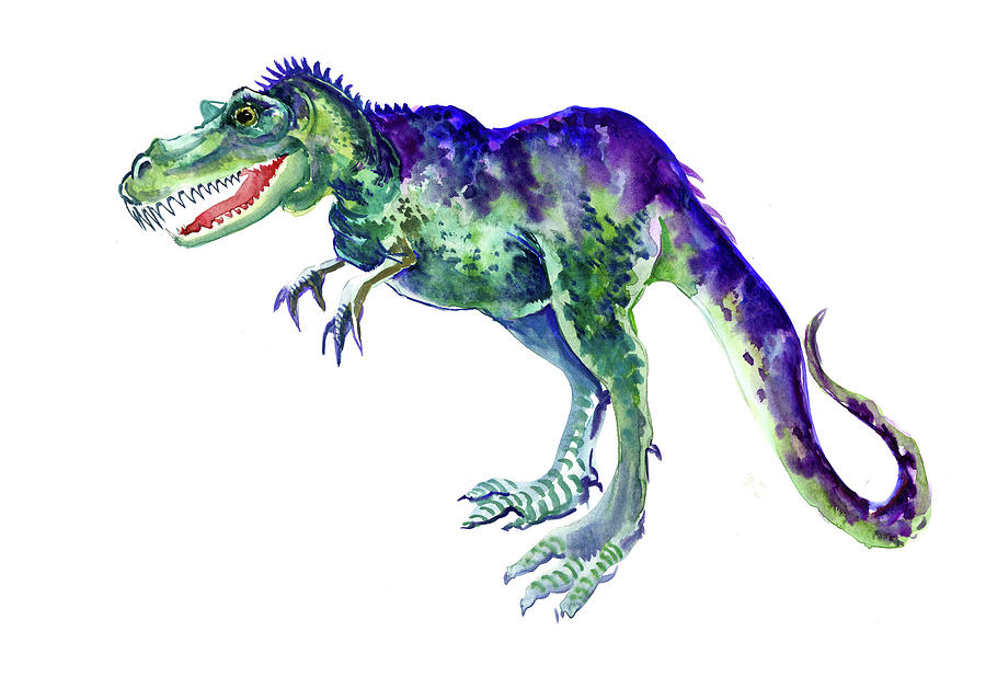 Tyrannosaurus, dinosaur art design Painting by Suren Nersisyan