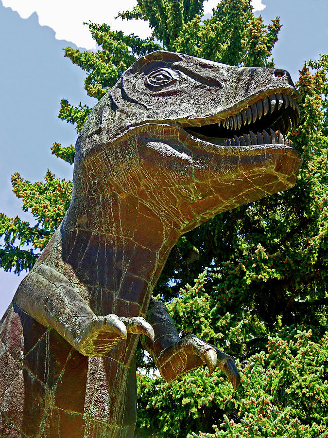 Tyrannosaurus Rex Sculpture Photograph by Sally Weigand