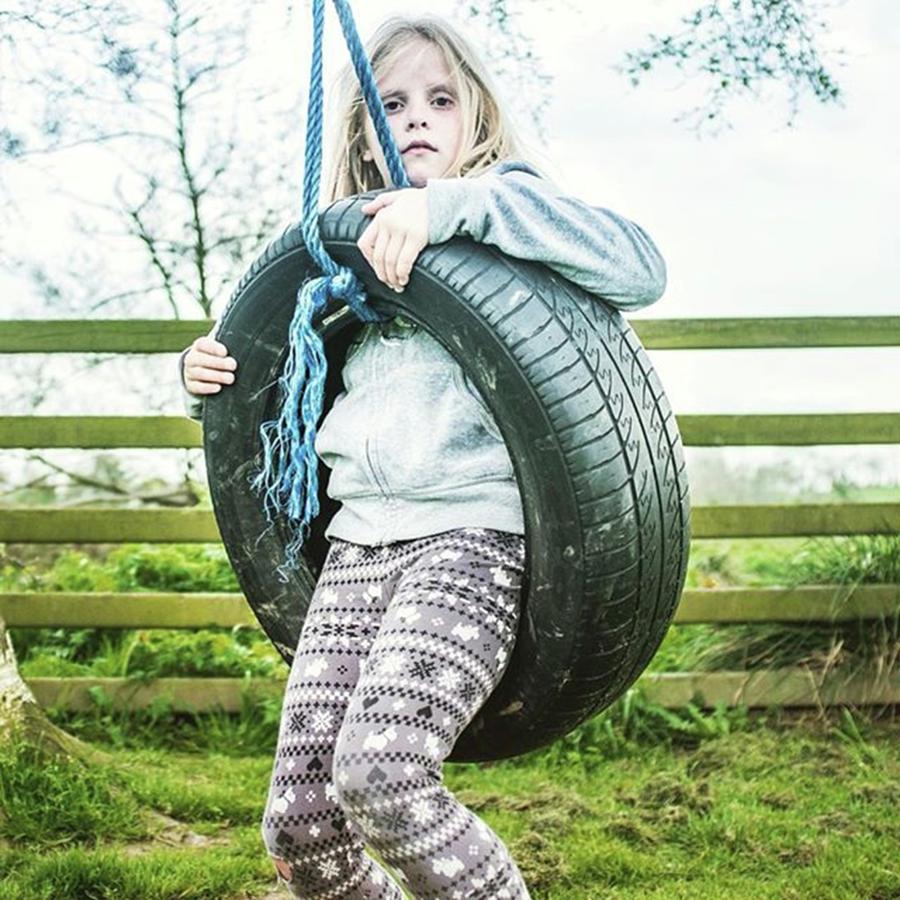 Beautiful Photograph - Tyre Swing by Aleck Cartwright