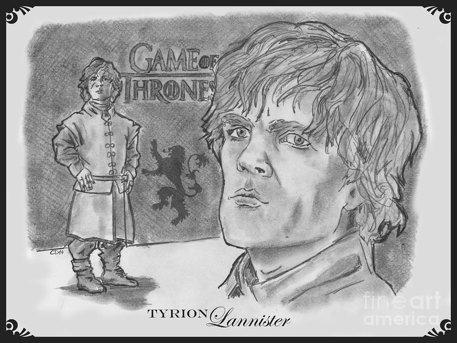 Tyrion Lannister-  Drawing by Chris DelVecchio