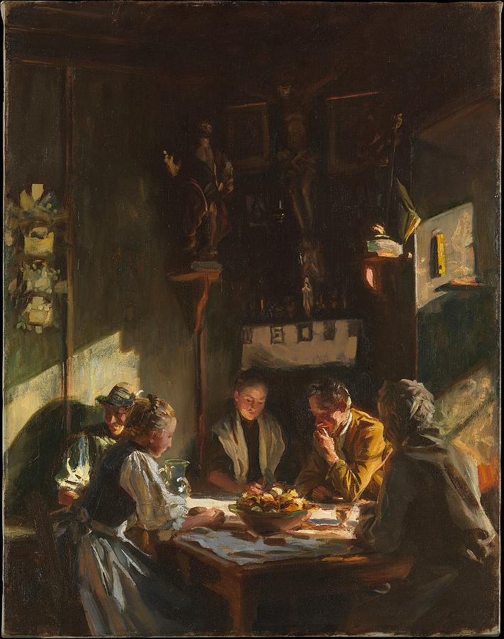 Tyrolese Interior Painting by John Singer Sargent
