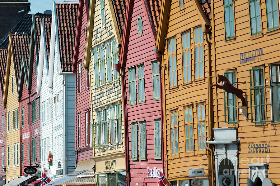 Tyske Bryggen, Bergen Photograph by Andrew Michael