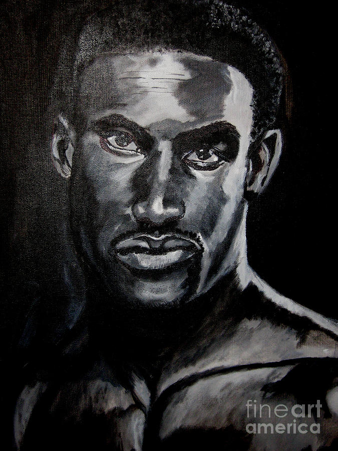 Portrait Painting - Tyson by Thomasina Marks