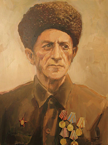 Portrait Painting - Tzatzura Sasikov by Tigran Ghulyan