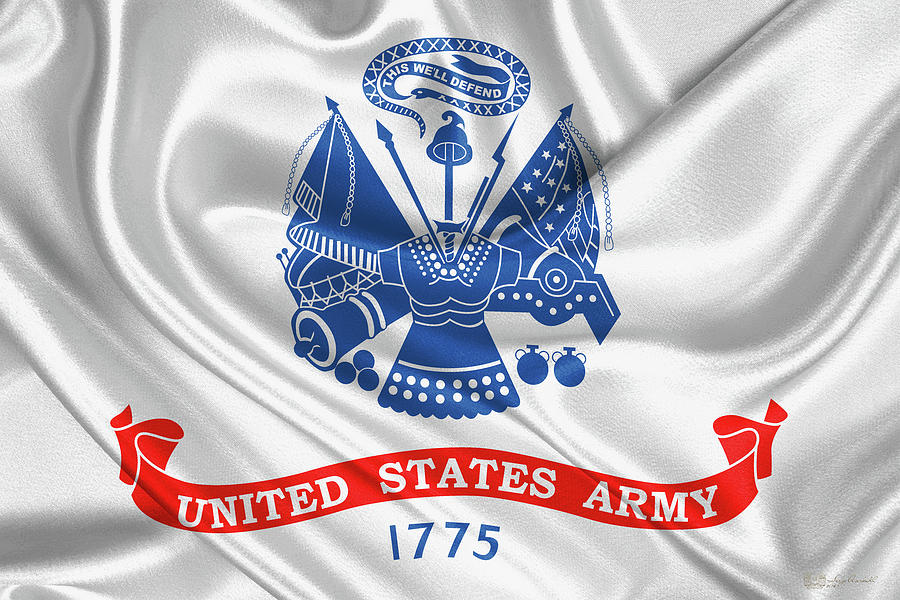 U. S.  Army  -  United States Army Flag Digital Art by Serge Averbukh
