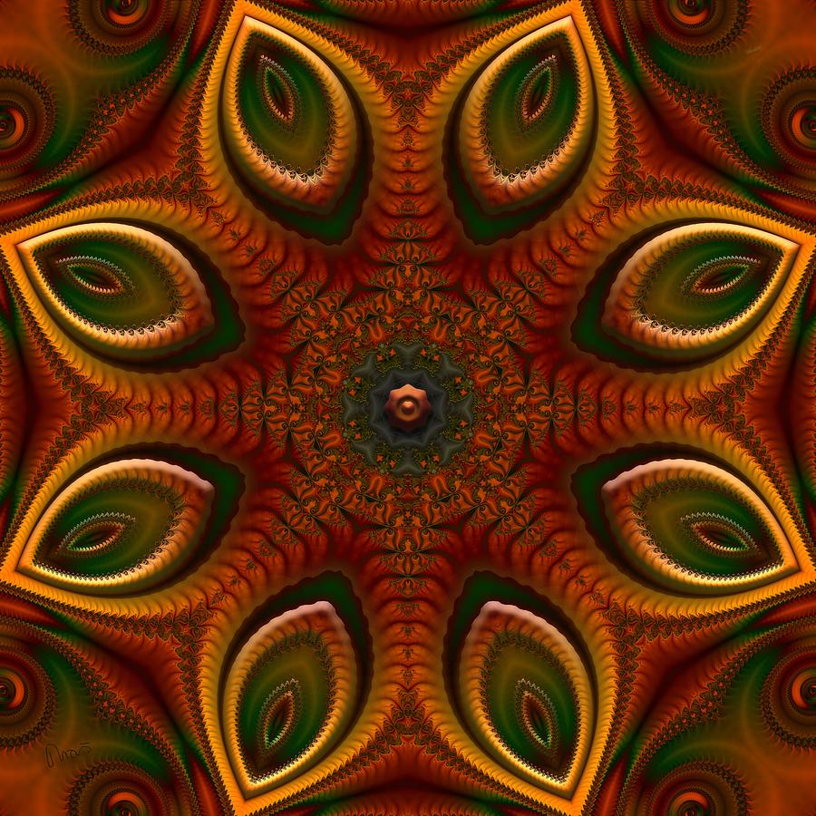 u046-a Quartetweaks Of An 8-Petaled Mandalwork 1 Digital Art by Drasko ...