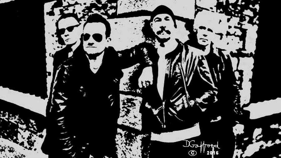 U2 Painting - U2 by Dave Gafford