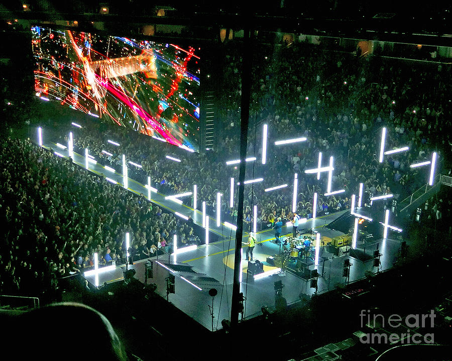 U2 Photograph - U2 Innocence And Experience Tour 2015 Opening At San Jose. 8 by Tanya Filichkin