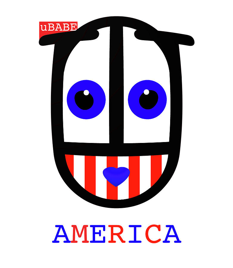 uBABE America Digital Art by Charles Stuart