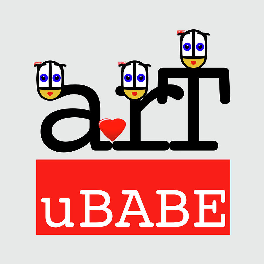 uBABE Label Digital Art by Charles Stuart