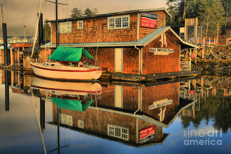 Ucluelet Restaurant In The Harbor Photograph by Adam Jewell
