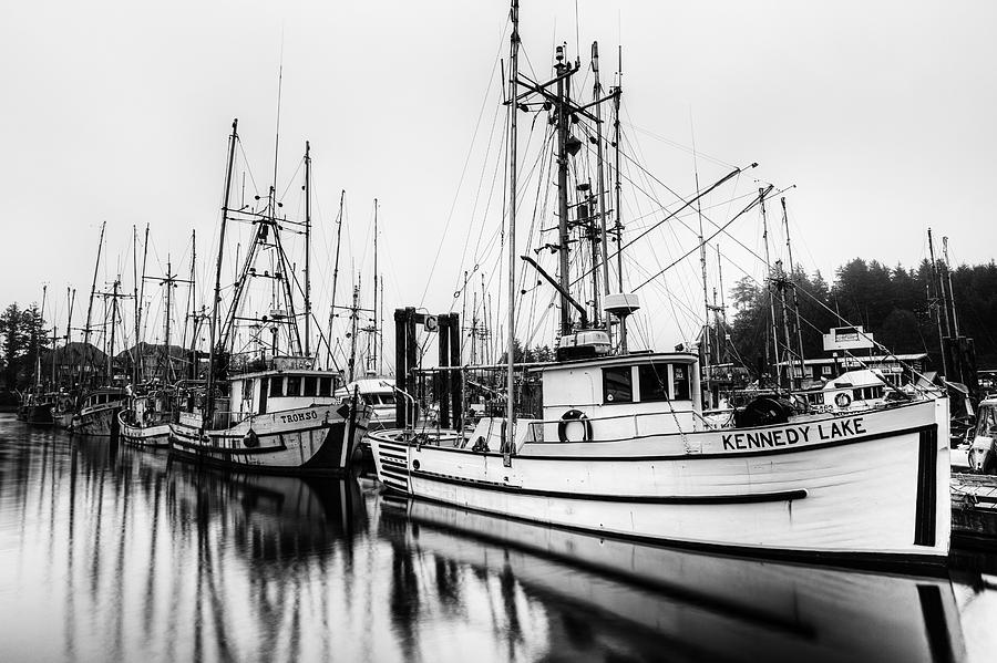 Boat Photograph - Ucluelet Harbour - Vancouver Island BC by Mark Kiver