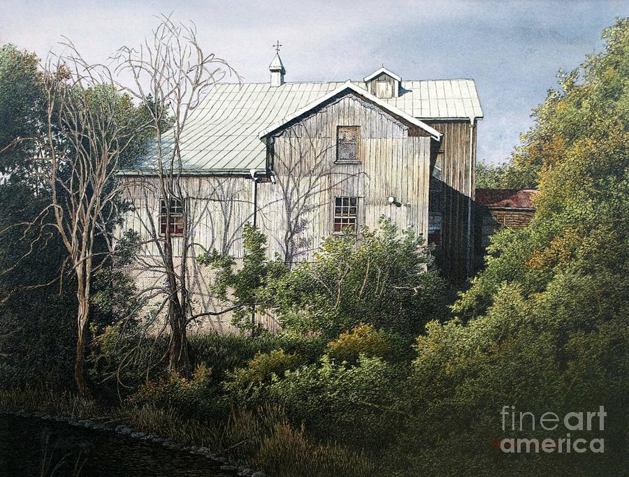 Udora Mill Painting by Robert Hinves