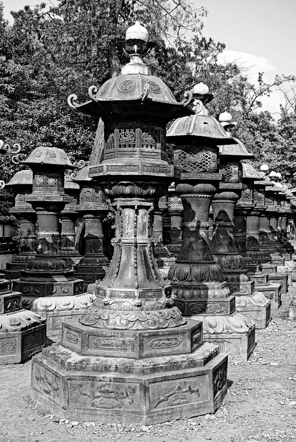 Ueno Park Stone Lantern Army Photograph by Robert Meyers-Lussier
