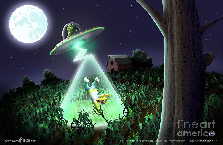 Simpsons Digital Art - Uf Doh by Darrin Brege Simpsons Digital Art - Uf Doh by Darrin Brege
