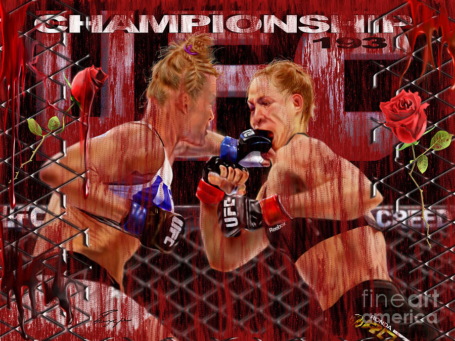 Ufc The New Soylent Green Painting by Reggie Duffie