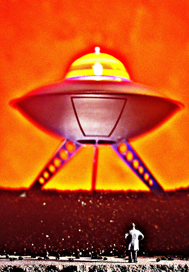 Fantasy Photograph - UFO by L S Keely