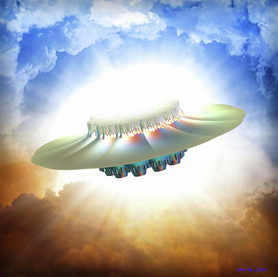 UFO Digital Art by Lilia S