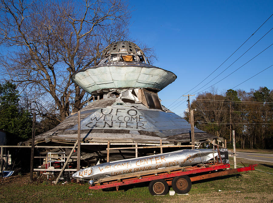 UFO Welcome Center Photograph by Charles Hite