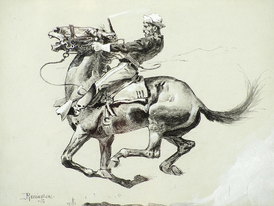 Ugly Drawing by Frederic Remington