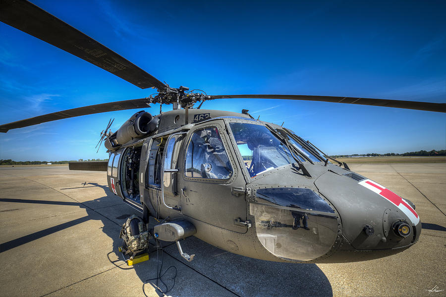 Helicopter Photograph - UH-60 Black Hawk 02 by Phil And Karen Rispin