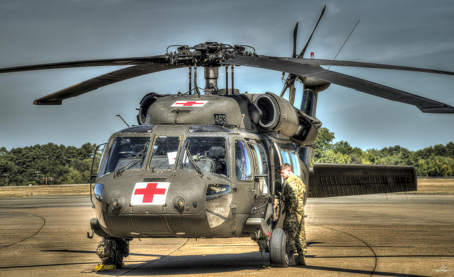 Helicopter Photograph - UH-60 Black Hawk 03 by Phil And Karen Rispin