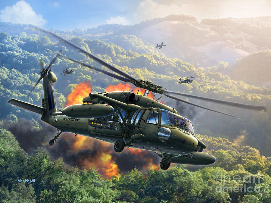 UH-60 Blackhawk Digital Art by Stu Shepherd - Fine Art America