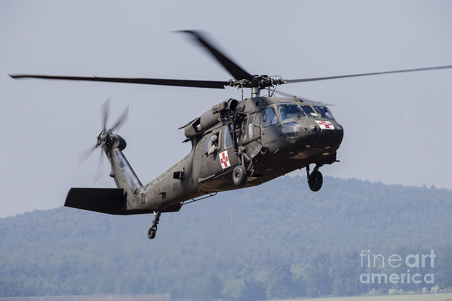 Uh-60a Black Hawk Medevac Helicopter Photograph by Timm Ziegenthaler