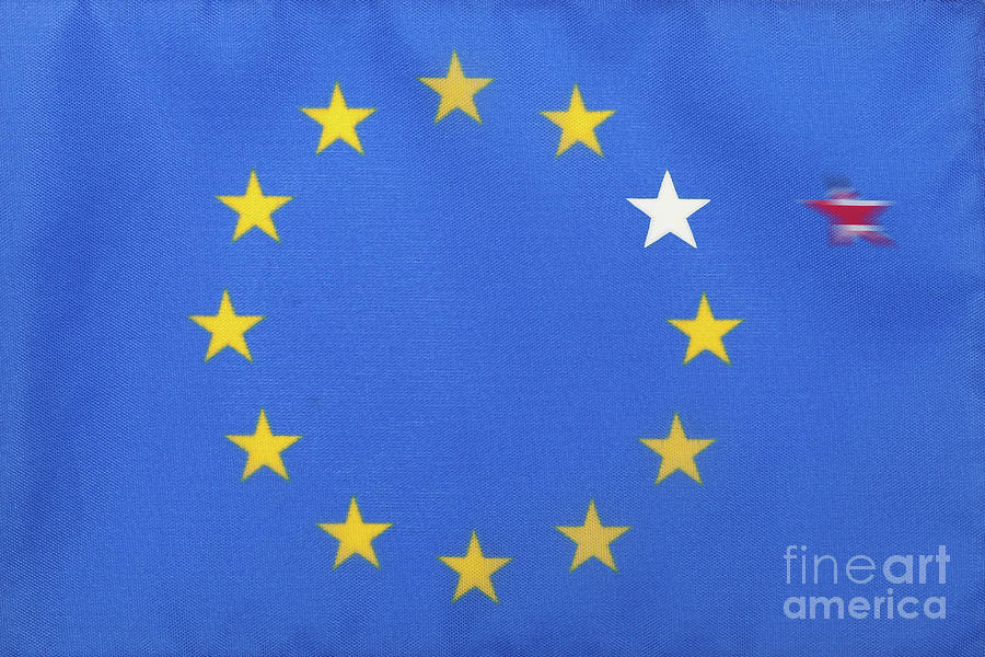Flag Photograph - UK European Void by Diane Macdonald