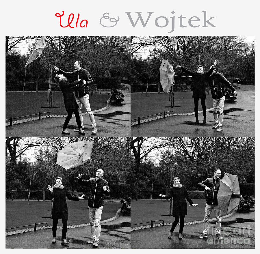 Black And White Photograph - Ula and Wojtek Engagement 3 by Alex Art