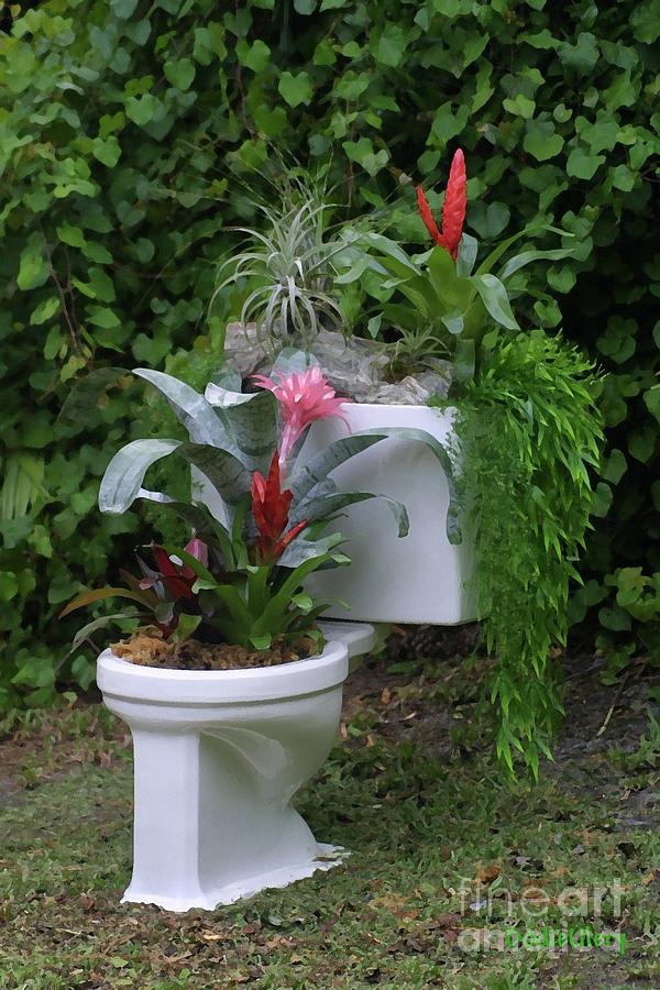 Ultimate Flower Pot Loo Photograph by Dodie Ulery