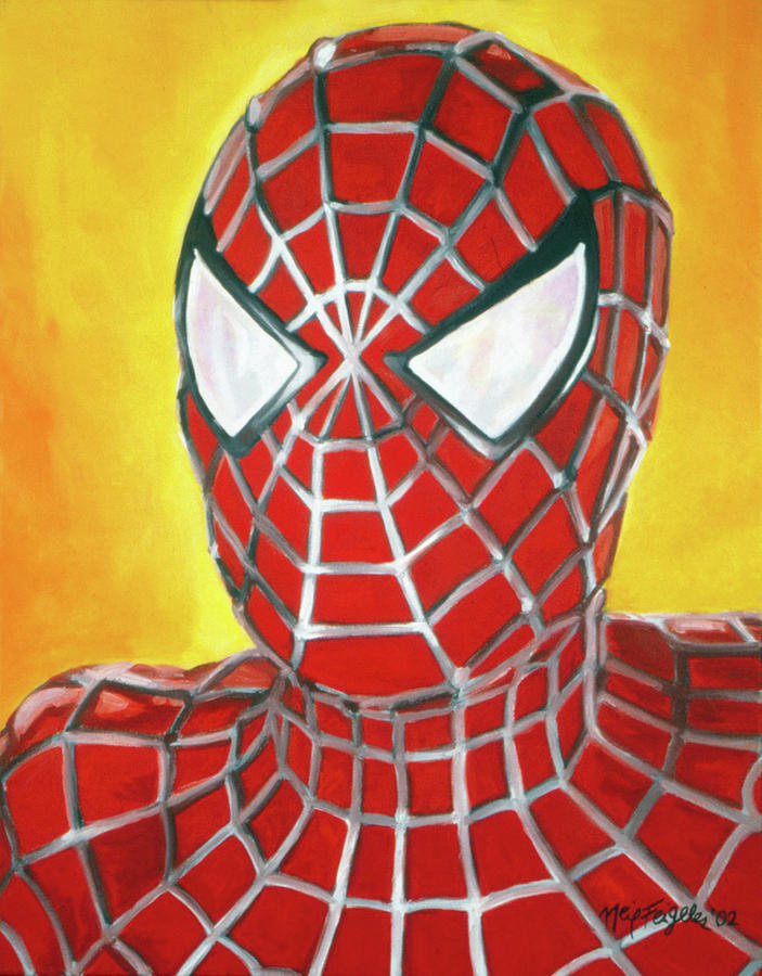 Tobey Maguire Painting - Ultimate Spiderman  by Neil Feigeles